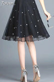 Tulle Skirt Women Summer High Waist Skirt Up Party Petticoat Fashion Casual Style New Goth