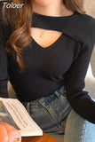Women Sweater Pullover Turtleneck Autumn New 2023 Long Sleeve Slim Elastic Korean Simple Basic Jumper Solid Color