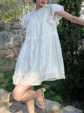New Silk Dress Women's French Temperament Style Three-Dimensional Embroidered Doll Dress Shenzhen Nanyou Women's