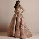 2025 New Women's Dress Bright Cloth Hot Sleeve Long Skirt Banquet Sexy Evening