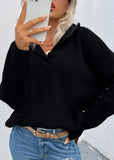 V-Neck Turndown Collar Regular Pullover