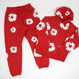 Tide Brand Foam Print Loose Sweater Y2K Hip Hop Street Suit For Men And Women-Outfit