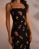 Temperament Lady Net Cloth Embroidered Sling