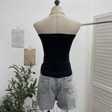 Shot Mesh Splicing Printing Bras Vintage Babes With Chest Pads With Short-Term Bra Wrapping