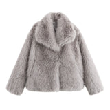 Women's Thick Lamb Fur Black Coat Women's Winter 2025 New