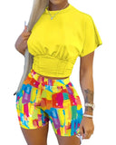 Women's Fashion Printed Short Sleeve