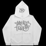 New High Street Hip-Hop National Tide Printing Zipper Clothing Fashion Fashion Couple