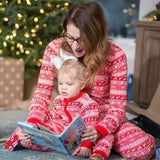 Popular Style Christmas Parent-Child Suit Printed Household Pajamas Two-Piece Set Of LQ3066-Outfit