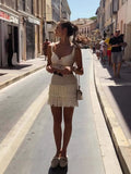 Spring And Summer New Fashion Escium Holiday Hollow Skirt Two