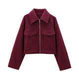 Spring And Autumn Women's Street Fashion Soft And Short Jacket Jacket Coat Soft