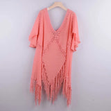 Outings Women Pareo For The Beach Cover Up Summer Dress 2021 Irregular Patchwork Polyester Tunic Robe De Plage