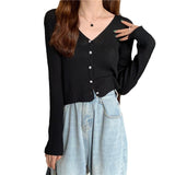 Thin Women 2025 New Summer With Long Sleeves Sun Knitted Bottom Shirt On The Coat Of Ice