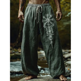 Fashion Loose-Fitting Broad Leg Trousers Digital Print Z A Variety Of Pattern Pattern Spring And