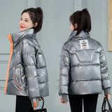 2021 New Women's Clothing Solid Cotton Parkas Short Women's Outwear Autumn Winter Jacket Coats Women Puffer