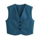 New Four-Color Vest Four-Color Casual Trousers Set-Outfit