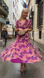 Mesh-Printing Dress In Spring/Summer 2025 INS Holiday Casual Party