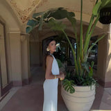 New Summer Women's Clothing White Folded Neck