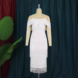 Sexy Bosom High-Waist Brooch Esu On Banquet Evening Dress Dress Girl Party