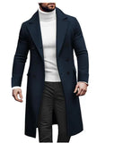2025 New Hairy, Yupled Men's Double Buckle Coat European Version Of