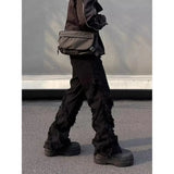 American personality men white jeans street wear hip-hop ins trendy brand high street trendy men and women pants-Outfit