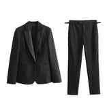 Autumn Dress Suit Jacket 8965477 Buckle Dress Trousers 8954477-Outfit