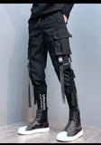 Men's Loose Tide Brand Ins Hip-Hop Hip-Hop Wide-Leg Trousers Men's Straight Leg Trousers-Outfit