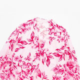 Printed Shirt 7484065 Flower Printed Flute Skirt 7484067 Set-Outfit