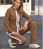 New Long-Sleeved Casual Color Set Women's
