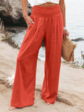 New Spring Women's Casual Cotton Lint Comfortable Mid-Rise Trousers