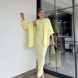 Fashion Explosion In The Autumn Of 2025 Languily Knitted Dress Suit