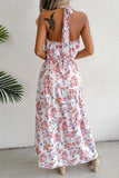 Tie Waist Backless Maxi