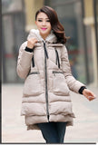size 5XL winter woman coats 2018 Large size Thicken loose female coat women cotton Hooded long coat elegant IOQRCJV