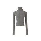 Tshirts for Women 2023 Ropa Mujer Fashion Diamond Long Sleeve Tunic Tees Crop Tops Solid Color Casual Y2k T-shirts-Outfit