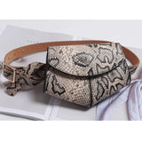 party SWDF 2022 New Arrival Women Waist Bags Sexy Snake PU Leather Chest Bag Female Fashion Fanny Pack Ladies Shoulder Bag