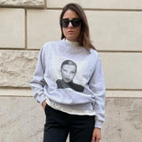 Hoodies Women 2022 Autumn Winter Vintage Designer Hooded Sweatshirt Femme Fashion Streetwear