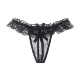Tiches Night Vows Lace T-Throed Trousers Pearls Trousers Women Feel Transparent Hot Free To Take Off T-Trousers Large