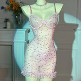 Dress Slings Soft Mesh Yarn Sexy Pajamas Female Pyjamas