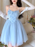 Elegant Strap Dress Women Summer Sexy Party Mini Dress Female Beach Patchwork Designer Chic Fashion Dress Casual