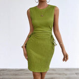 Shooting 2026 New Dress Women's Solid Color Open High-Waisted Skirt