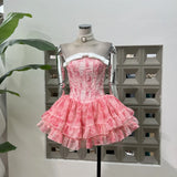 Temperament Chic Fish Bone Waist-Meared Twiggy Girl Dress With The Same Color Pumpkin Anti-Walking