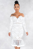 Formal Lace Sweetheart Mermaid Party