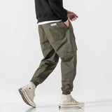 Overalls Men's Spring And Autumn Tide Brand All Kinds Of Trousers Casual Pants Men's Trend End Small Foot Trousers Man-Outfit