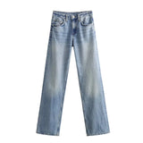 Long Leisure New Autumn 2025 Wide-Legged Jeans Women's