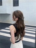 Red Ins Super Fire Cross-Knitted Vest Wears Summer Slim Sleeveless Hottie