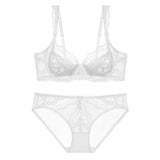 Red Bra Sexy Lace French Underwear Set Thin Boobs Big Boobs Small Female Pure