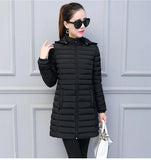 New Oversize Lightweight Padded jacket Winter Women Removable Hood Warm Cotton Clothes Plus Size L-9XL Long Parkas