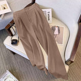 Suit Suit Pants Women Straight Loose 2025 New Spring And Autumn Leisure Wide Legs Commute Black