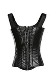 Leather Sexy Gothic Corset and Panty Plus Size Lingerie