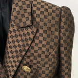 Early Spring New Star Fashion Lion Double Buckle Repair Jacket