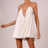 With Deep V-Neck-Loose Sling-Type Loose